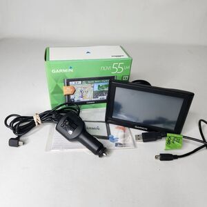 Garmin Nuvi 55 LM GPS Navigator Lifetime Maps Suction Cup Dash Mount Bundle
